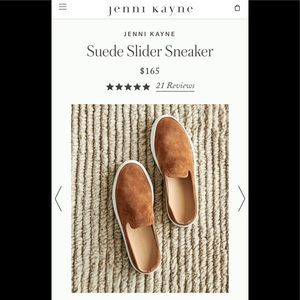 Jenni Kayne suede slide sneakers